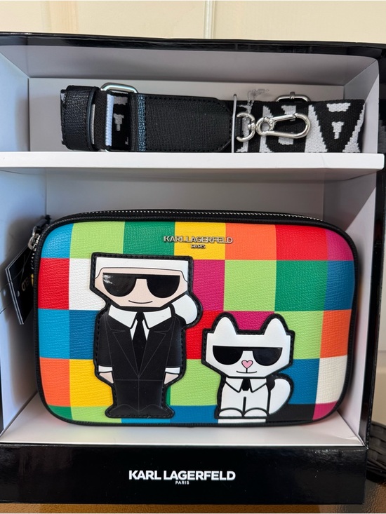 Karl Lagerfeld Handbags - Karl Lagerfeld Multicolor Graphic Camera Bag